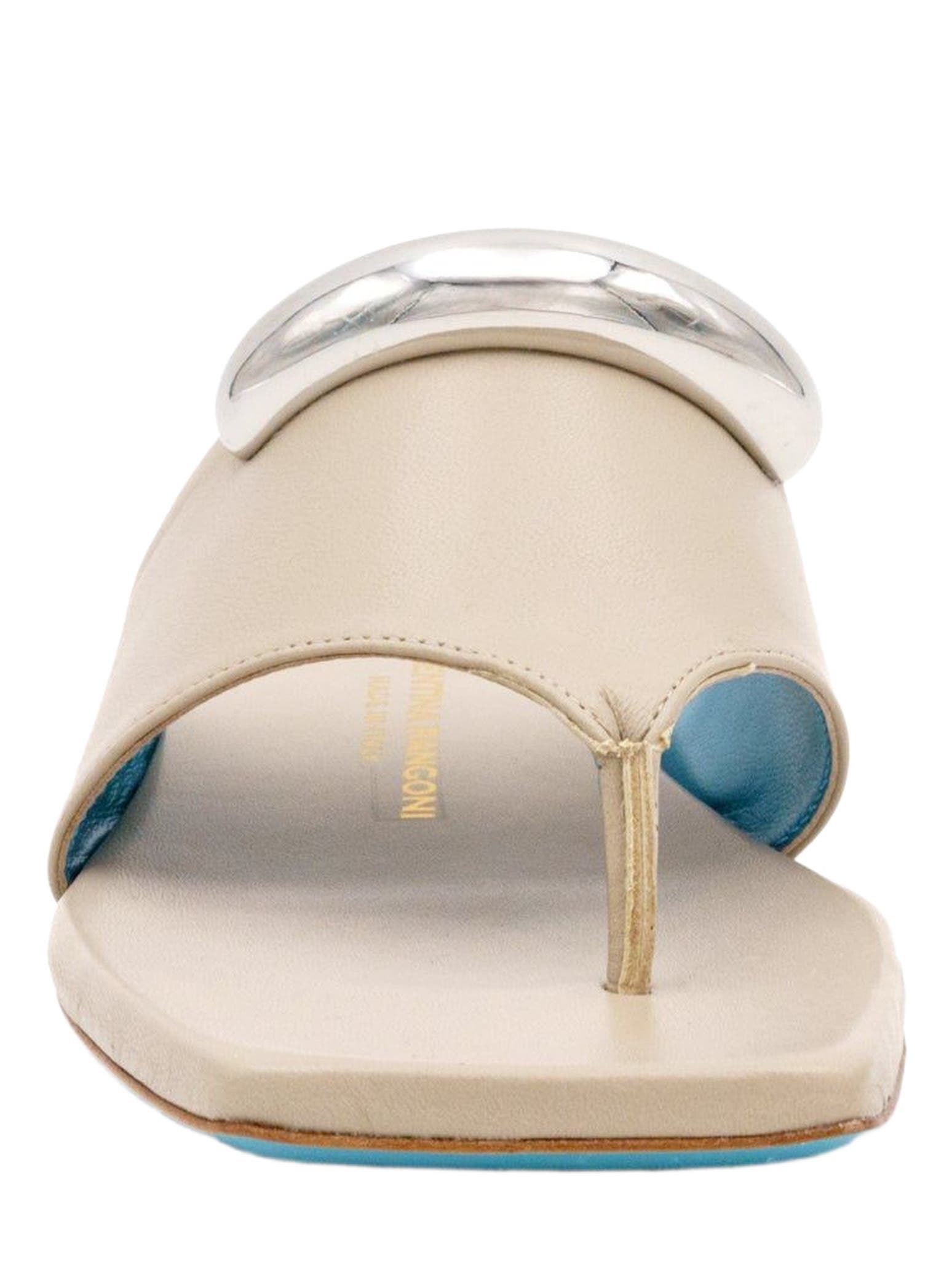 Valentina Rangoni Circe Thong Flat Sandal, Alternate, color, Corda