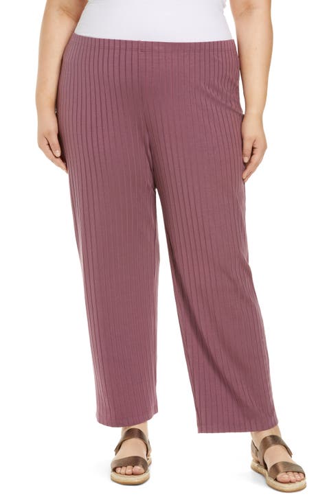 Ribbed Ankle Pant (Plus Size)