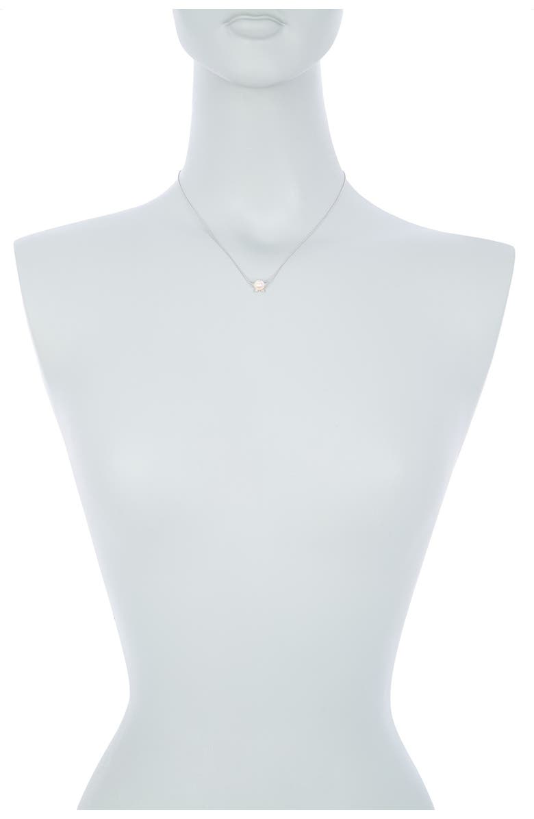 RON HAMI 14K White Gold Diamond & Freshwater Pearl Star Pendant Necklace - 0.06ct., Alternate, color, White Gold/Diamond/Pearl