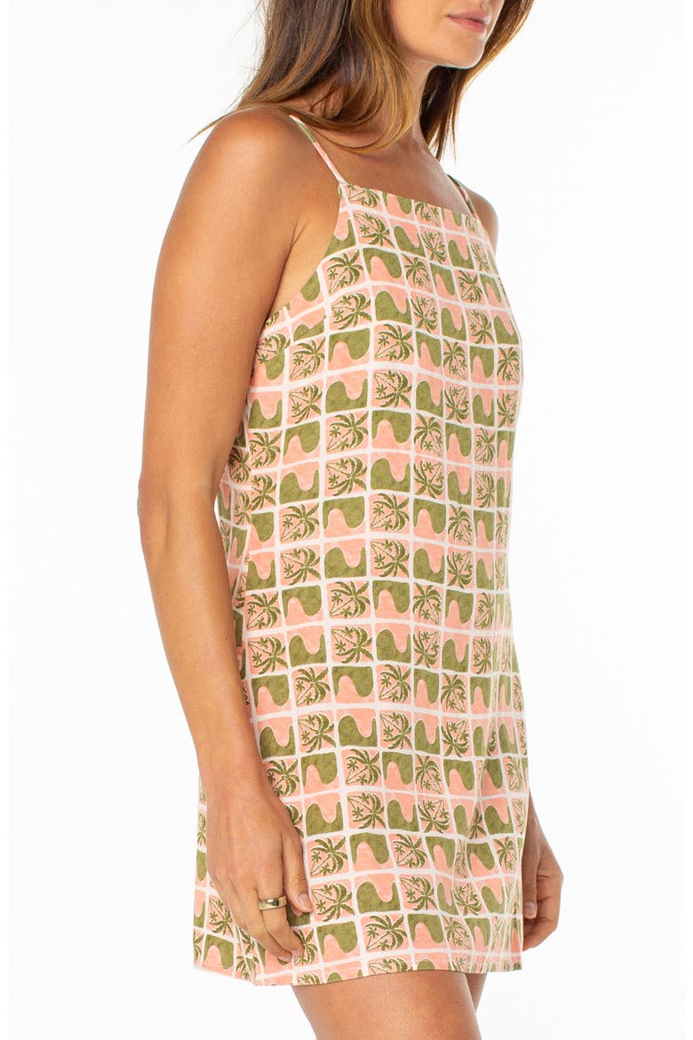 Heatwave Print Sleeveless Minidress, Alternate, color, DESERT FLOWER