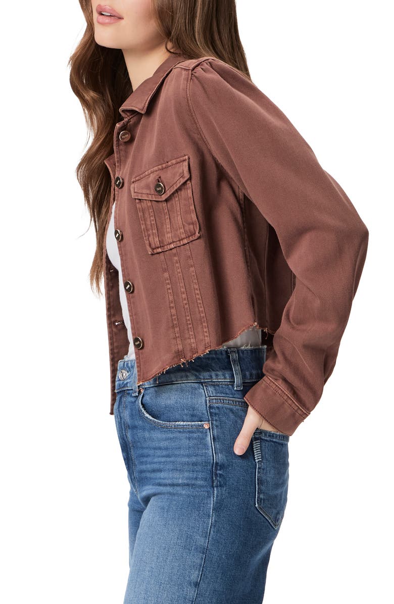 PAIGE Pacey Crop Denim Jacket, Alternate, color, 
