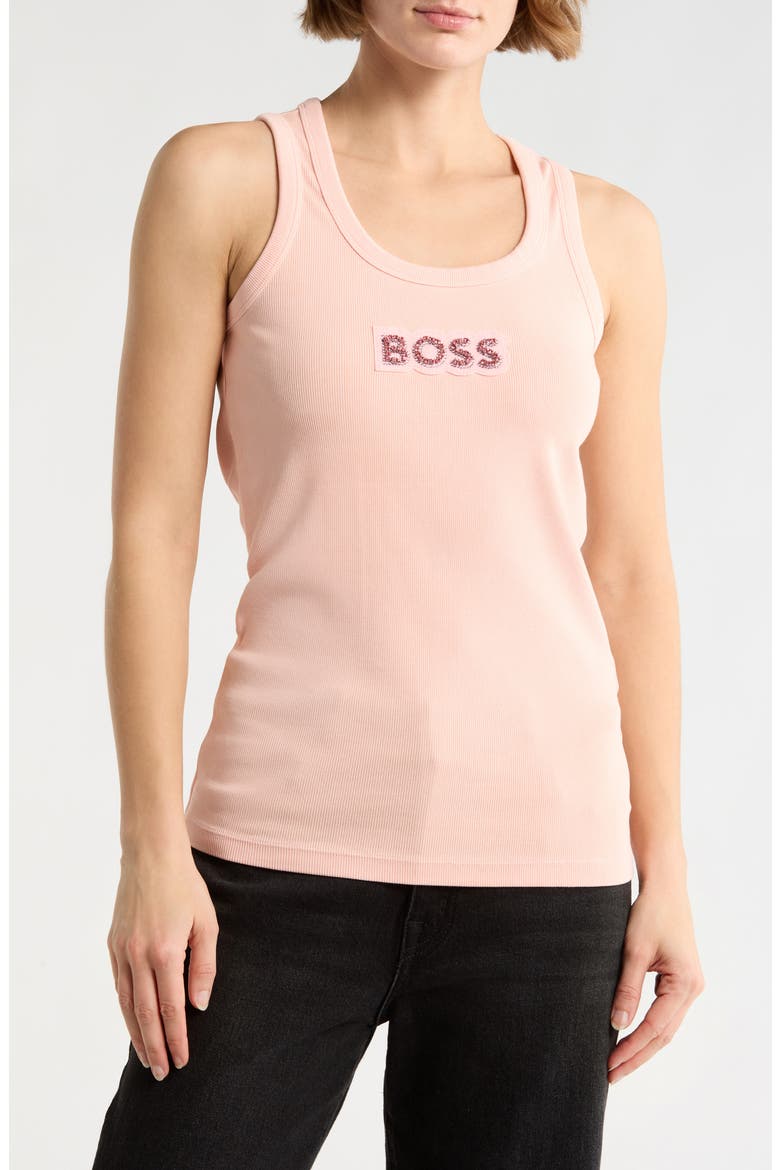 Ematite Embellished Tank Top, Main, color, OPEN PNK
