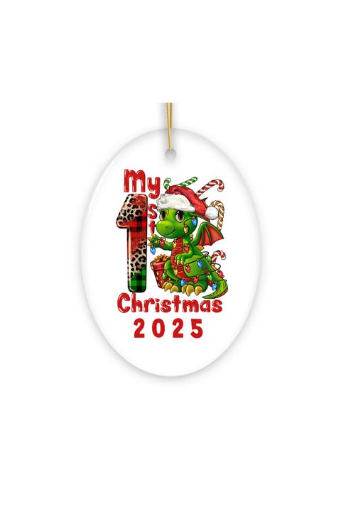 My First Christmas Baby Dinosaur 2025 Ornament