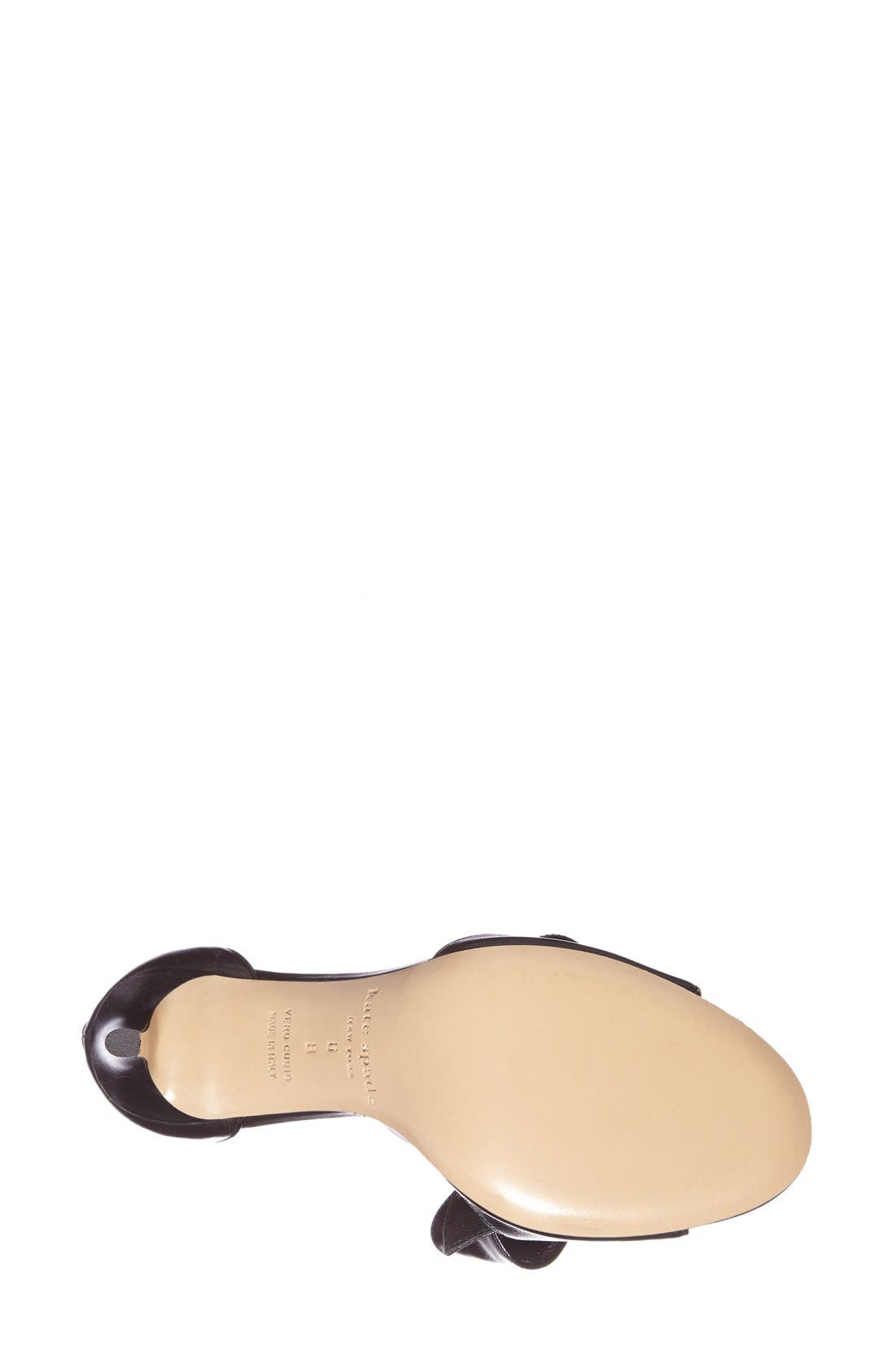 'imelda' cutout nappa leather pump, Alternate, color, BLACK