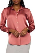 SPANX® Better Than Silk Button-Down Shirt