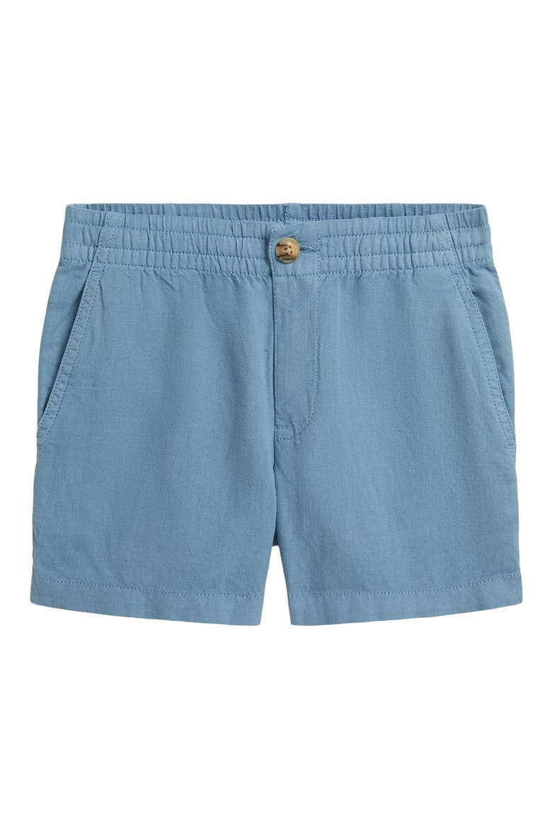 Kids' Prepster Linen & Cotton Shorts, Main, color, VESSEL BLUE