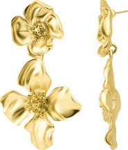 Adornia Flower Drop Earrings