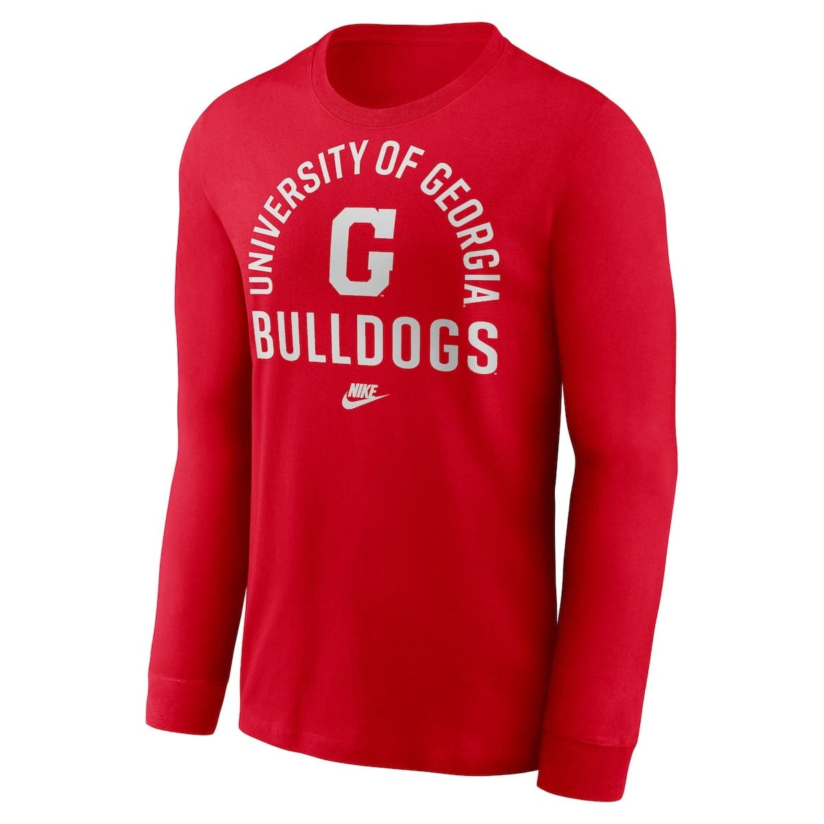 Nike Men's Nike Red Georgia Bulldogs Legacy Arched Logo Long Sleeve T ...