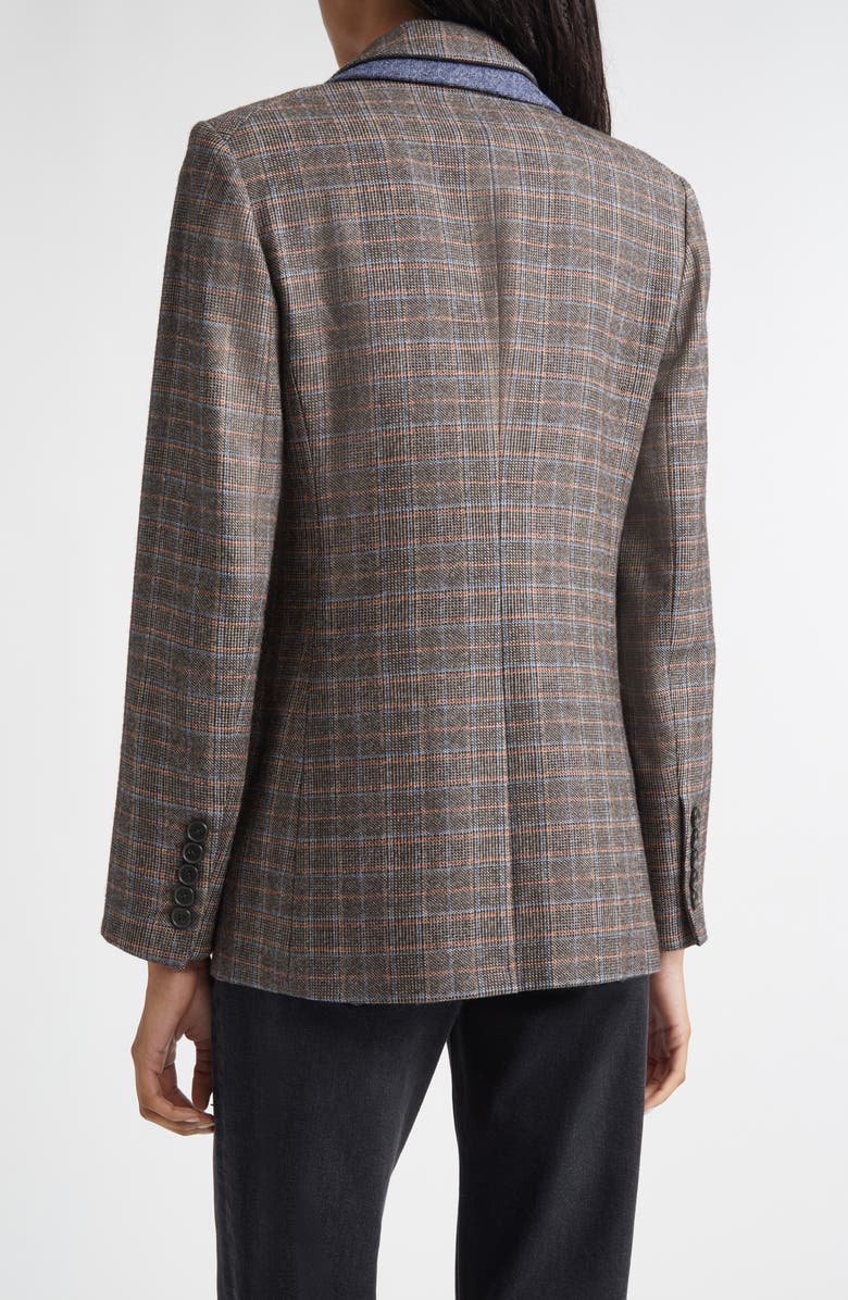 Veronica Beard Hedi Plaid Dickey Jacket, Alternate, color, Charcoal Multi