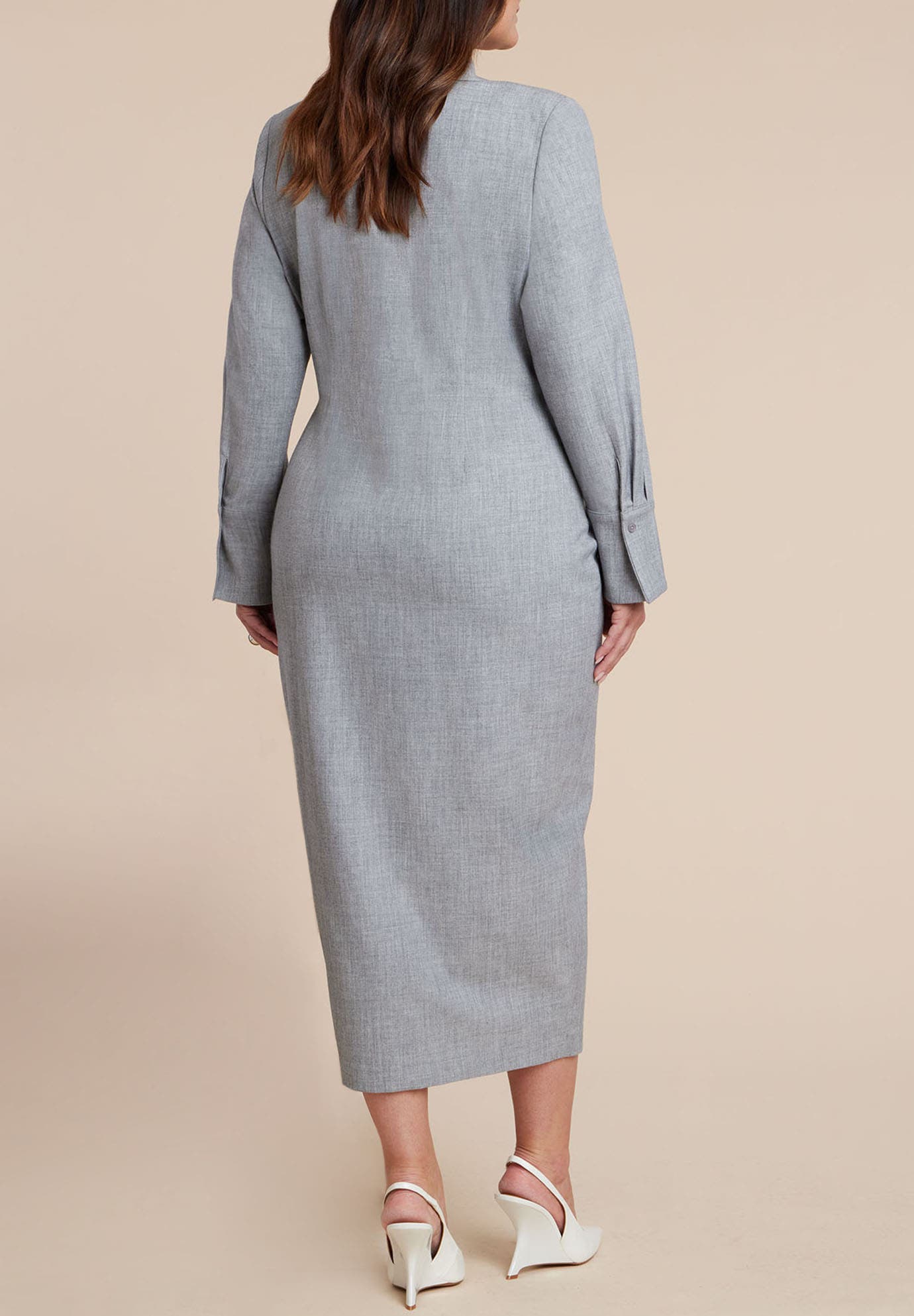 Collared Midi Dress - image 2