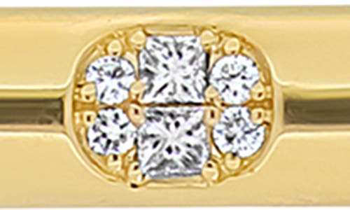 Bony Levy Mika Oval Diamond Cluster Bar Necklace In 18k Yellow Gold
