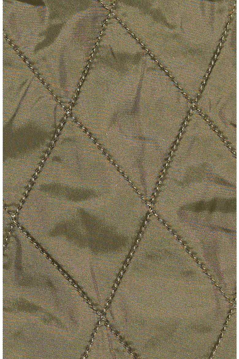 Beadnell Fleece Lined Quilted Jacket, Alternate, color, OLIVE/ OLIVE