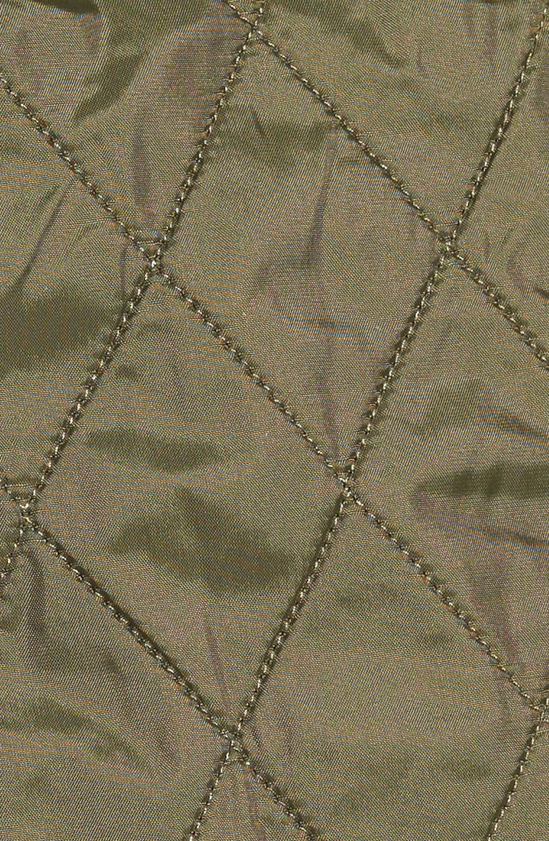 Barbour Beadnell Fleece Lined Quilted Jacket, Alternate, color, Olive