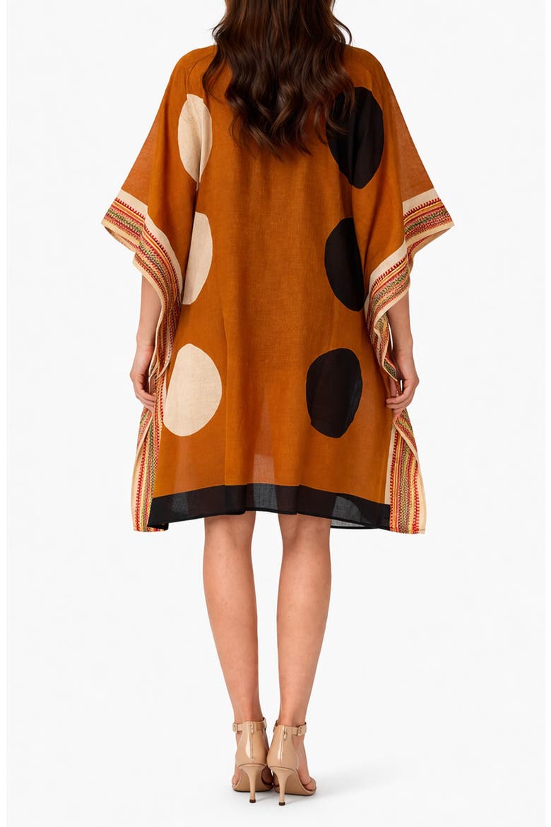 Cotton Poncho Cover-up, Alternate, color, BROWN