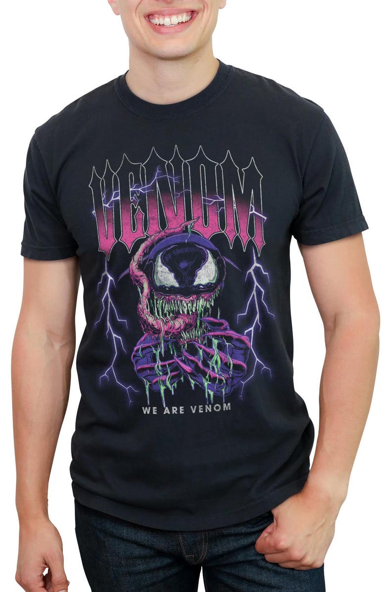 Marvel: Venom Men's Marvel Venom We Are Venom Lightning Graphic T-Shirt, Main, color, Black