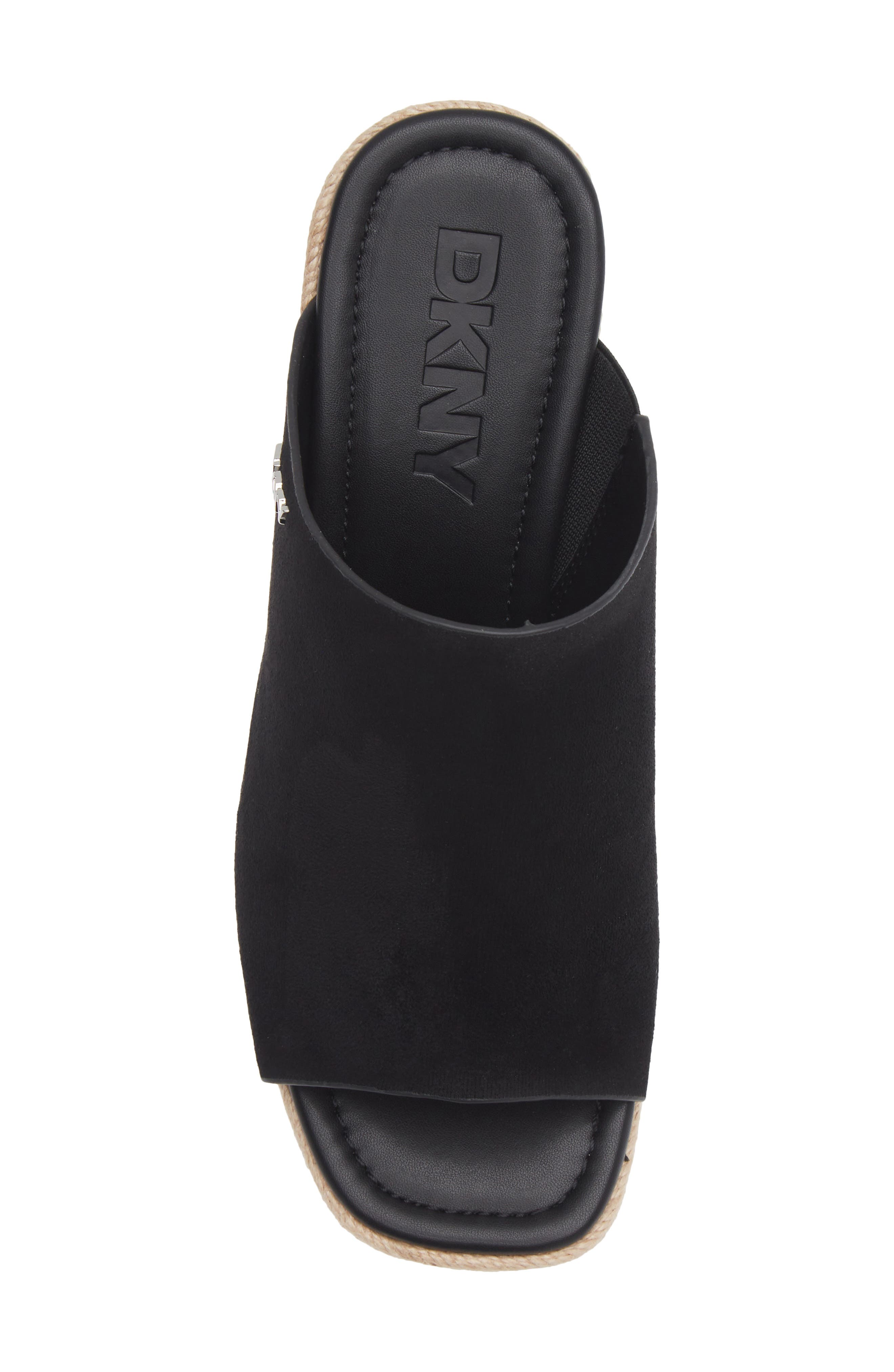 DKNY Maryn 2 Espadrille Wedge Sandal, Alternate, color, Black