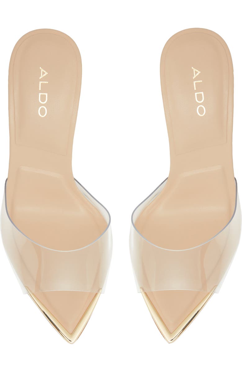 ALDO Annabrilden Pointed Toe Sandal, Alternate, color, Bone