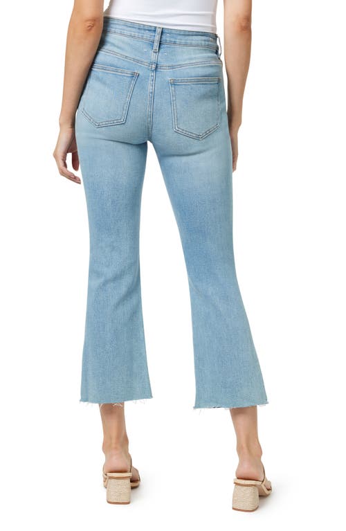 Habitual Raw Hem Crop Flare Leg Jeans In Fjord