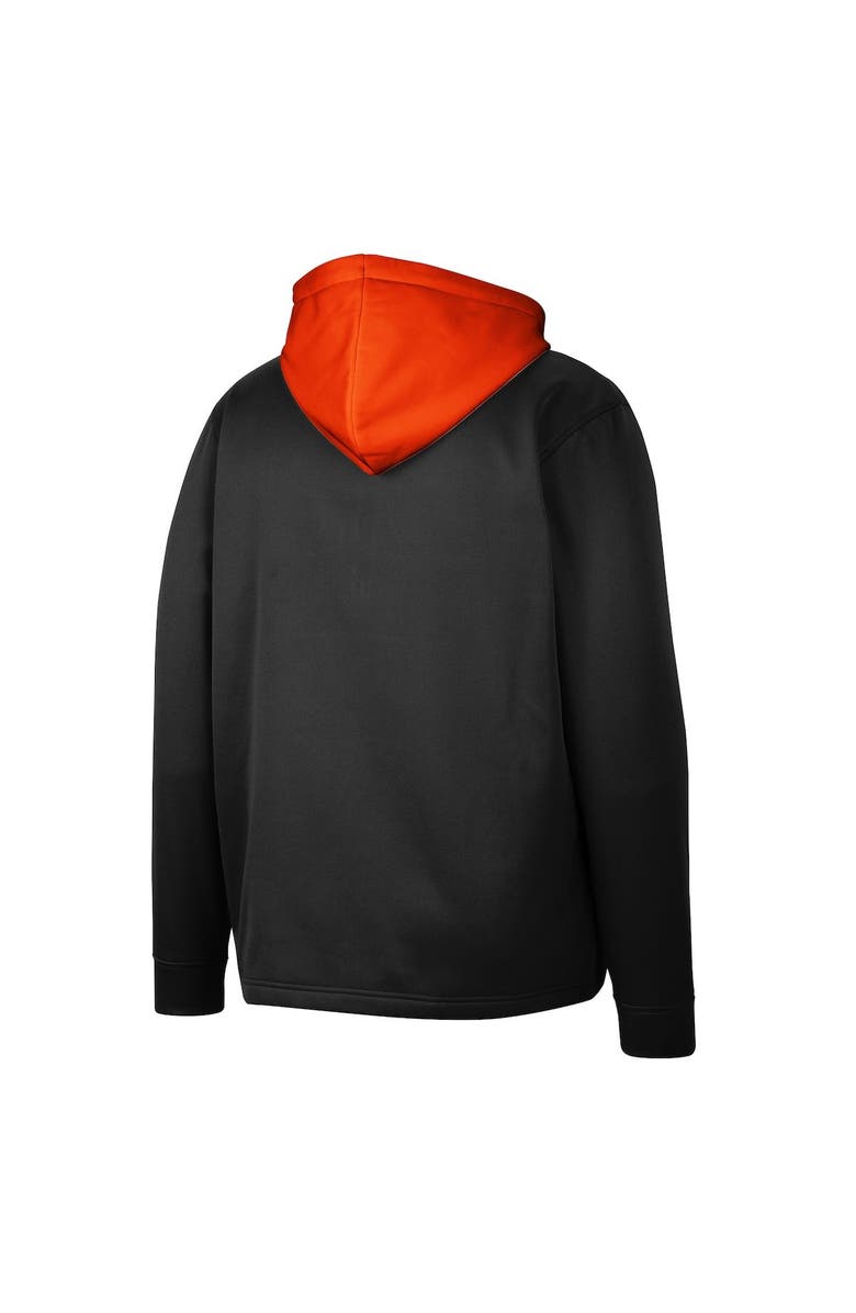 COLOSSEUM Men's Colosseum Black Clemson Tigers Luge 3.0 Quarter-Zip Hoodie, Alternate, color, 