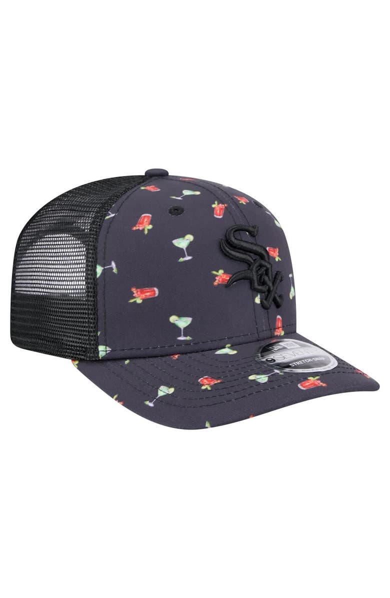 New Era Men's New Era Navy Chicago White Sox Adventure Drinks Pattern 9SEVENTY Stretch-Snap Hat, Alternate, color, Navy
