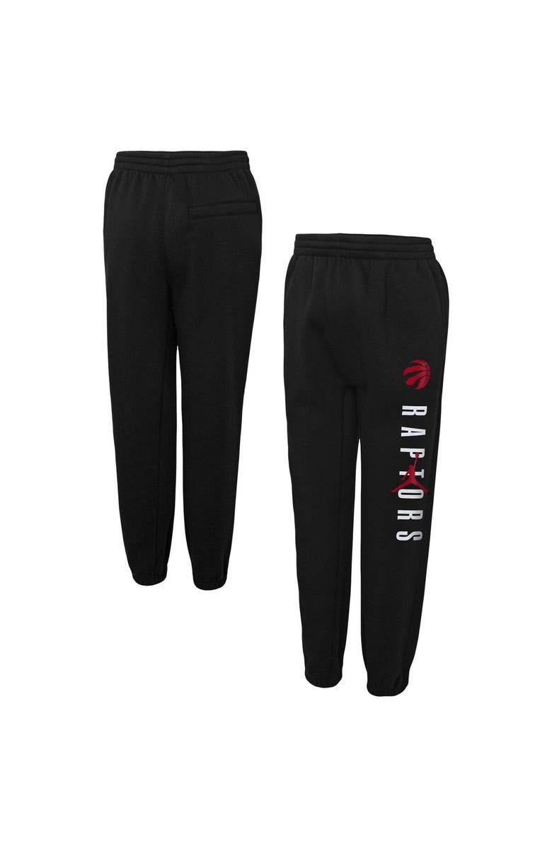 Jordan Brand Youth Jordan Brand Black Toronto Raptors Courtside Statement Edition Fleece Pants, Main, color, Black