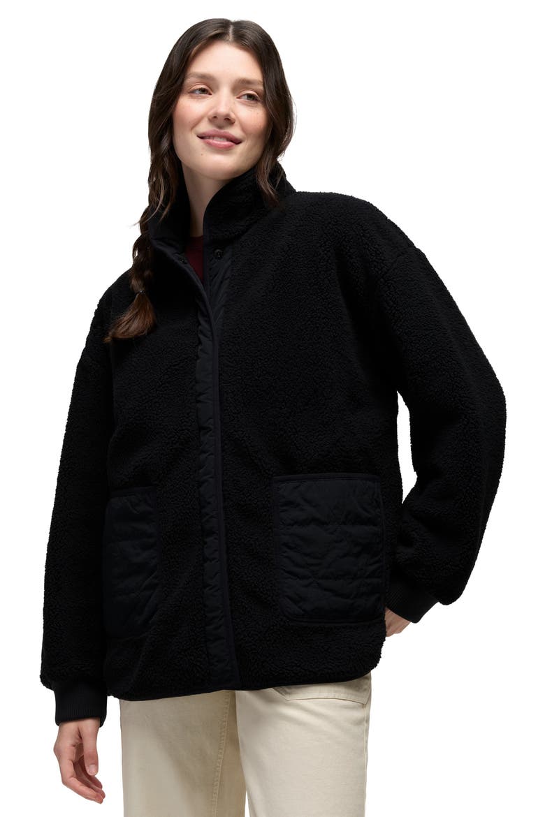 Encinitas Reversible Coat, Alternate, color, BLACK / BLACK