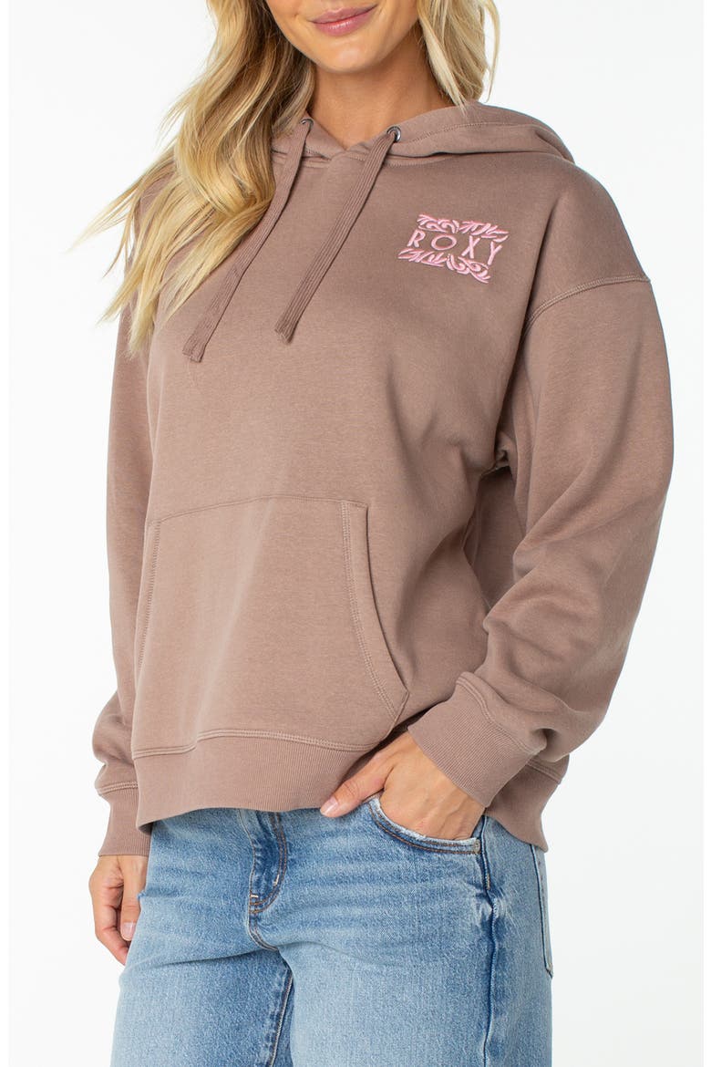 Wailea Oversize Graphic Hoodie, Alternate, color, GINGER SNAP