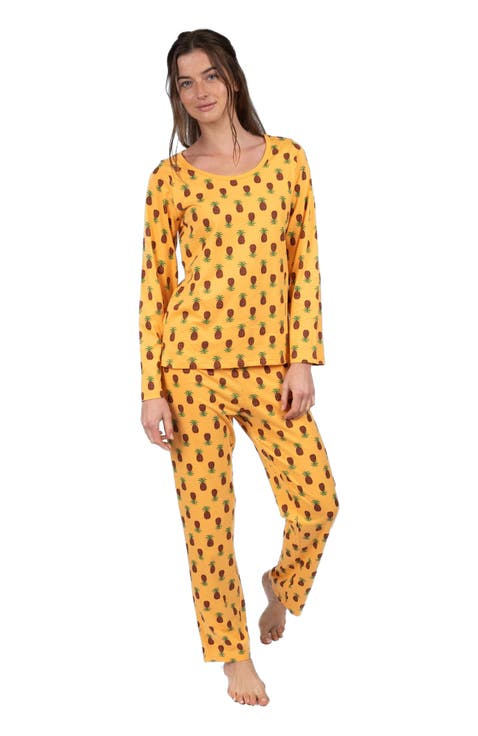 Women's Loose Fit Cotton Matching Family Pajamas, Animal & Nature Prints