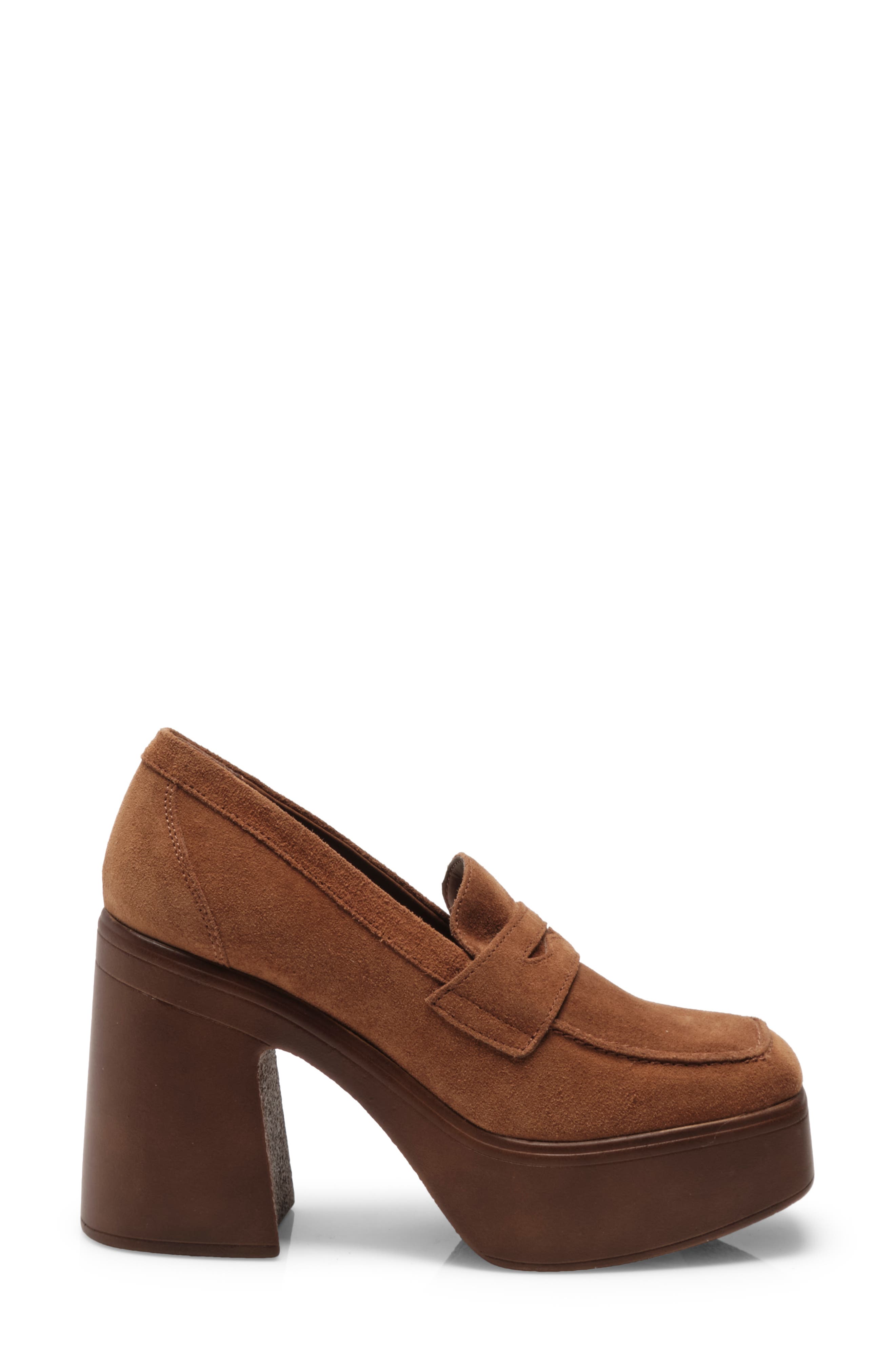 Zoe Platform Loafer, Alternate, color, CAMEL