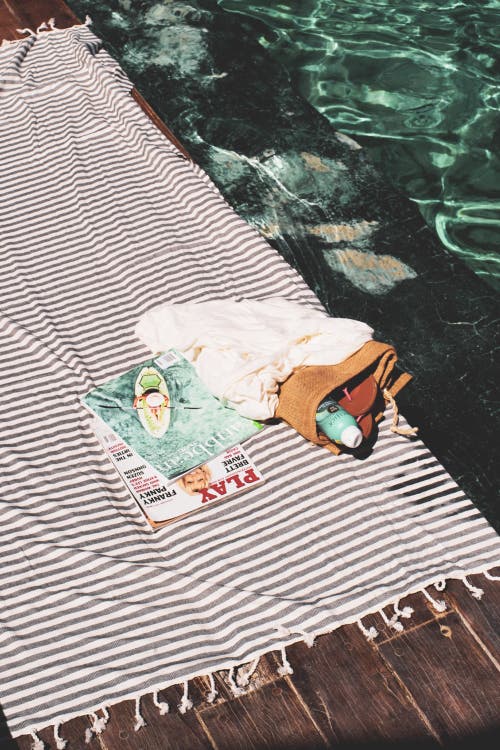 Sunkissed Sand Free Beach Towel In Bondi Black