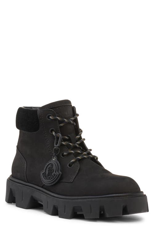 Moncler Peak City Lace-up Boot In Black