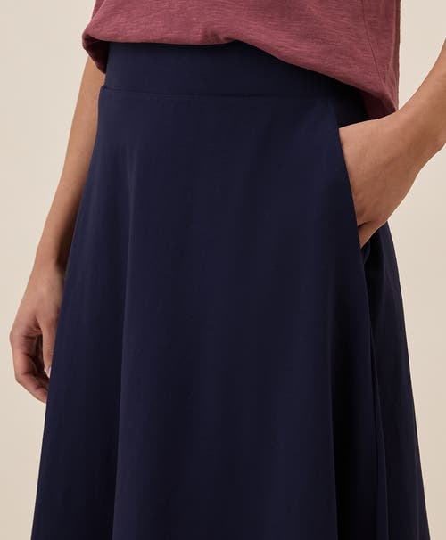 PACT PACT ORGANIC COTTON FIT & FLARE MIDI SKIRT