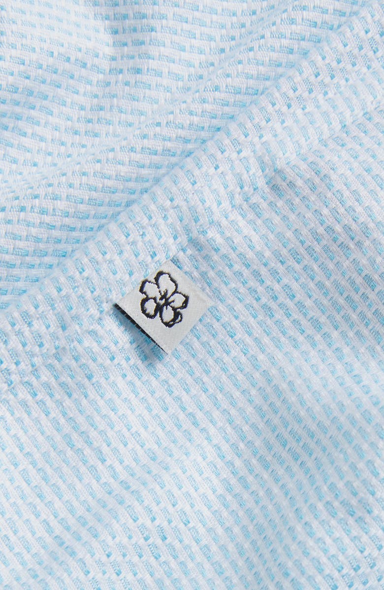 Ted Baker London Short Sleeve Cotton & Cotton Button-Up Shirt, Alternate, color, 