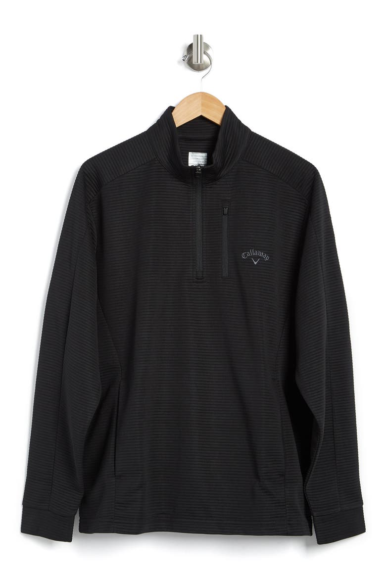 Ottoman Half Zip Pullover, Alternate, color, CAVIAR