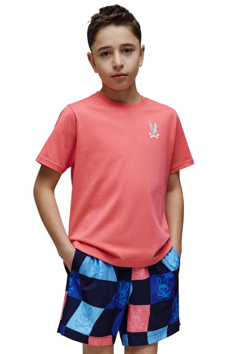 Kids' Aiden Pima Cotton Back Graphic T-Shirt, Alternate, color, SUNKISSED CORAL