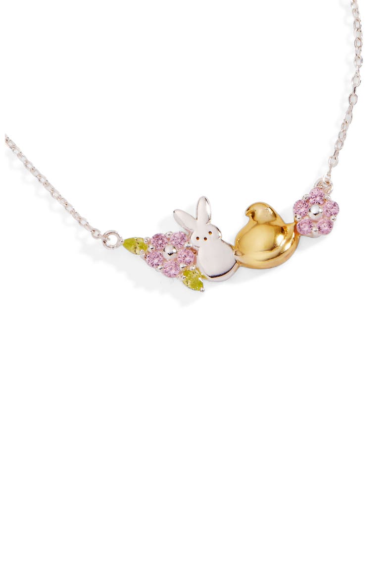 Peeps® Precious Peepsake Necklace, Alternate, color, Two tone