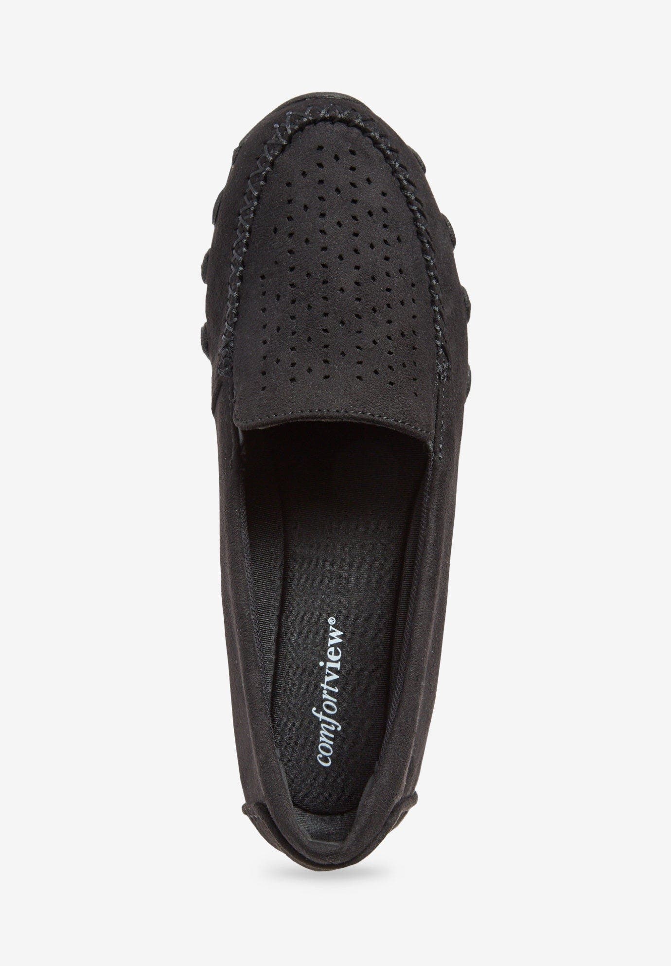 Comfortview The Pax Slip On Flat, Alternate, color, Black