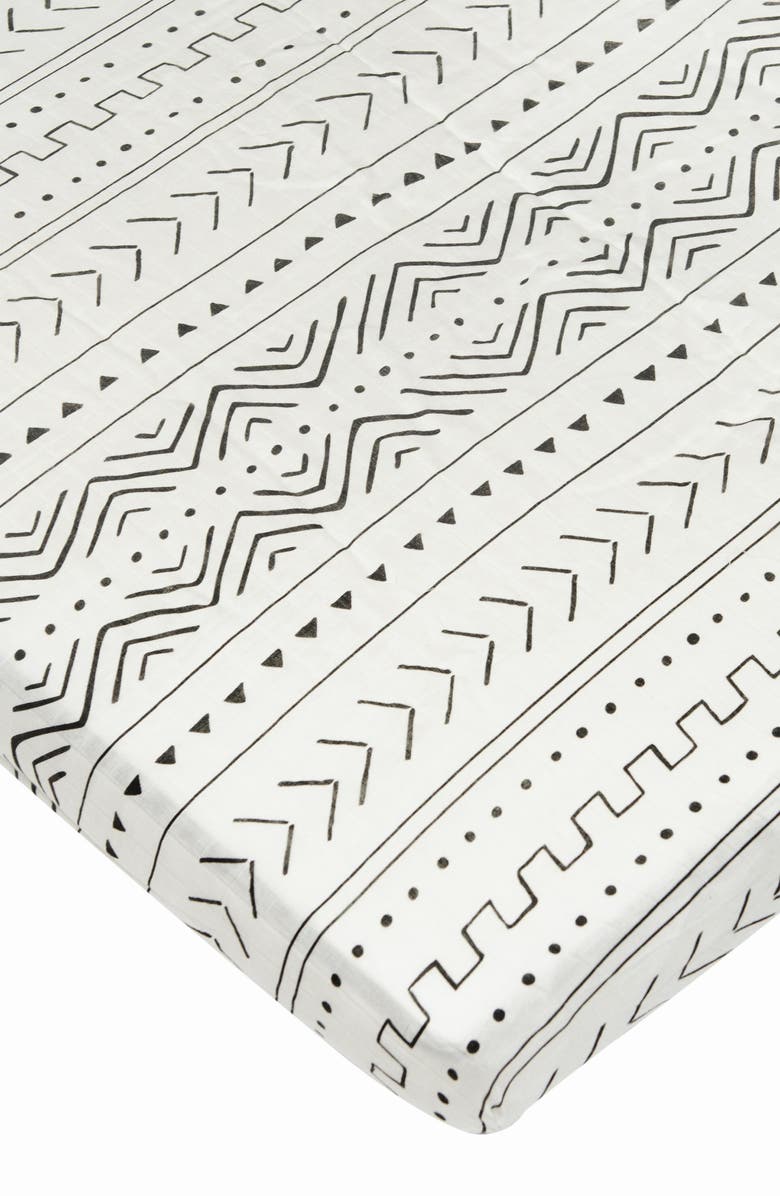 Loulou Lollipop Muslin Crib Sheet, Alternate, color, 