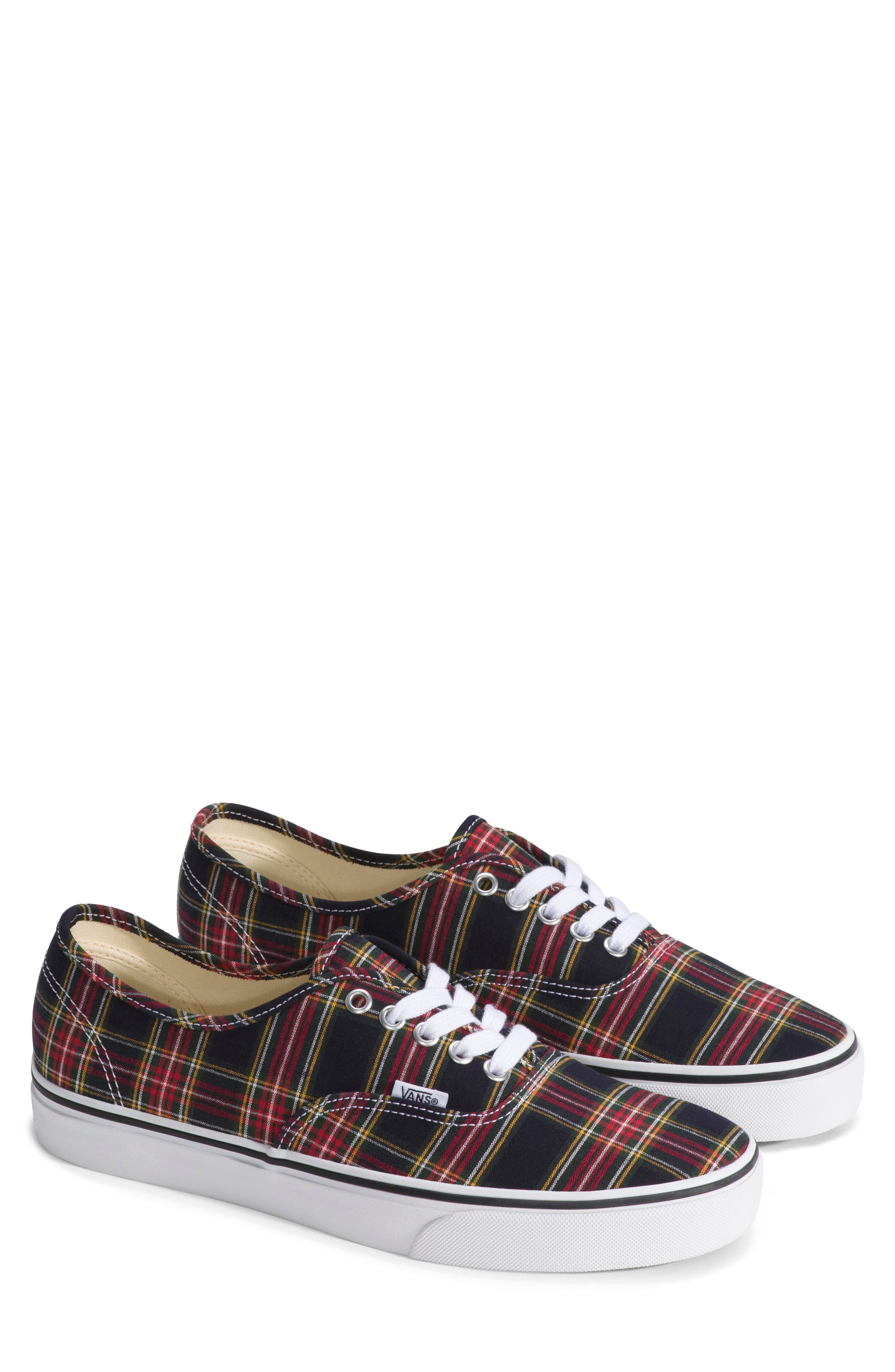 Vans Authentic Sneaker, Main, color, Plaid Navy