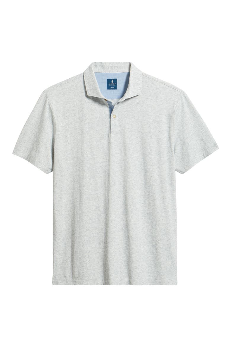 Starnes Heathered Cotton Blend Polo, Alternate, color, LIGHT GRAY