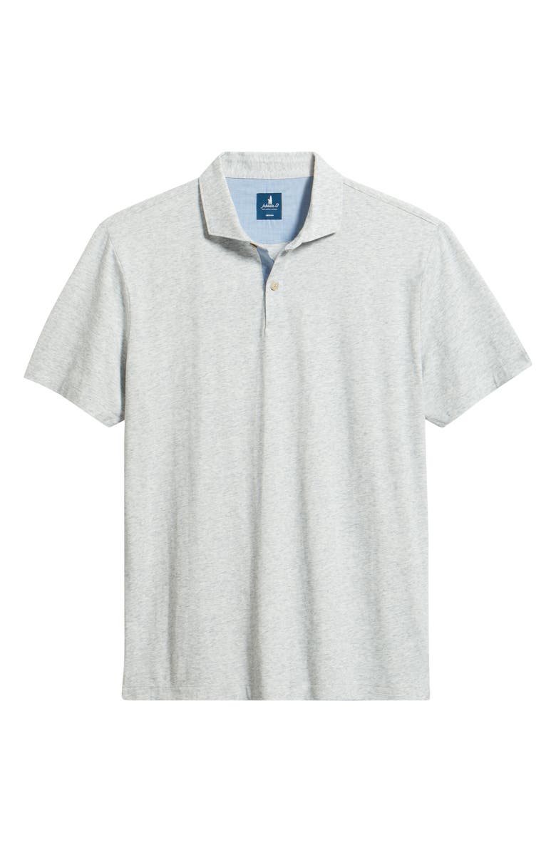 johnnie-O Starnes Heathered Cotton Blend Polo, Alternate, color, Light Gray