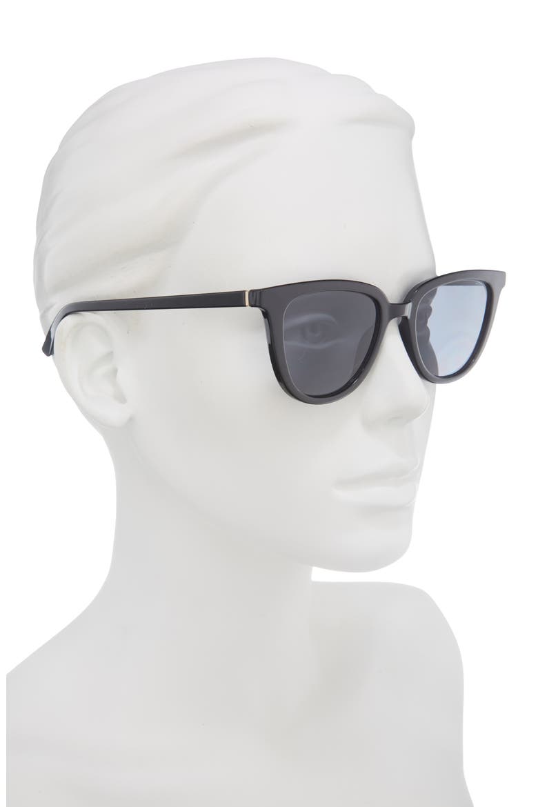 Cat Eye Sunglasses, Alternate, color, BLACK