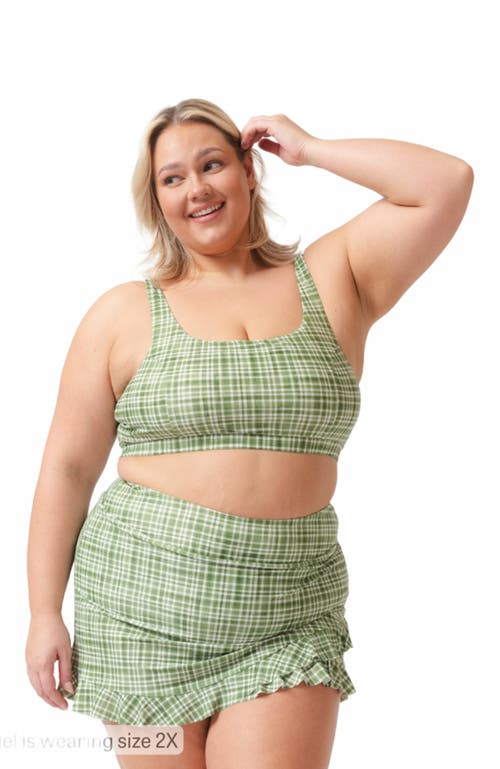 Lime Ricki Swimwear Ruffle Skirt W/ Bottoms
