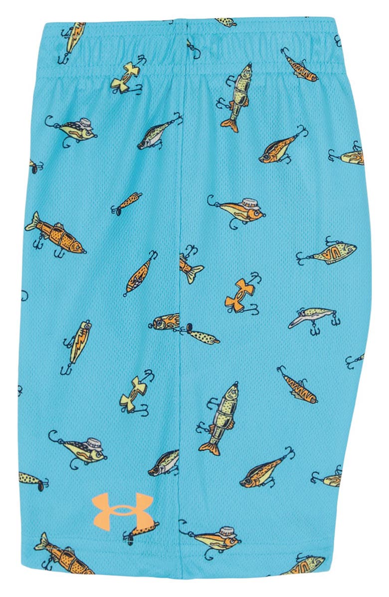 Under Armour Kids' Lure Logo Graphic T-Shirt & Shorts Set, Alternate, color, Orange Bloc