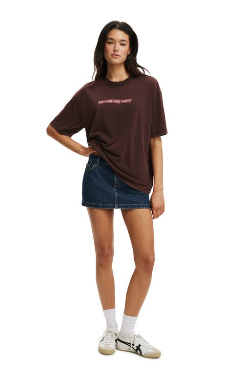 Cotton On The Boxy Graphic Tee In Brown