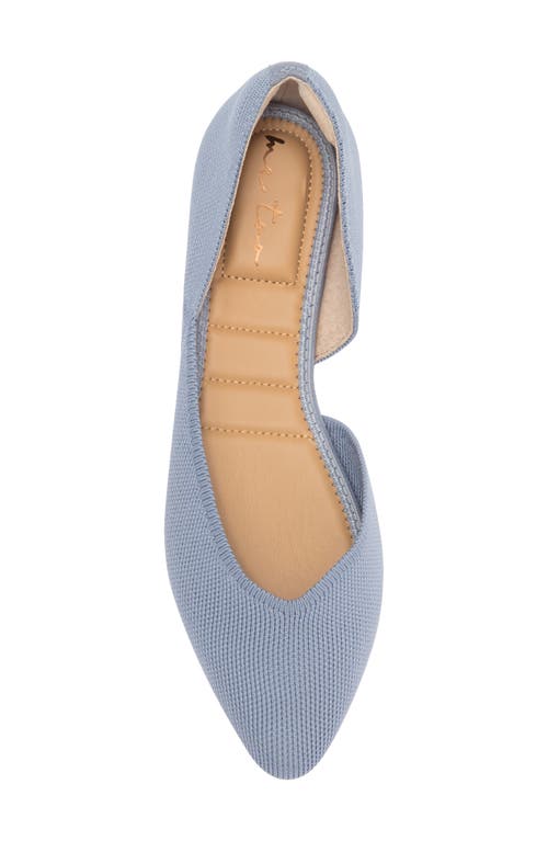 Shop Me Too Aria Half D'orsay Flat In Blue