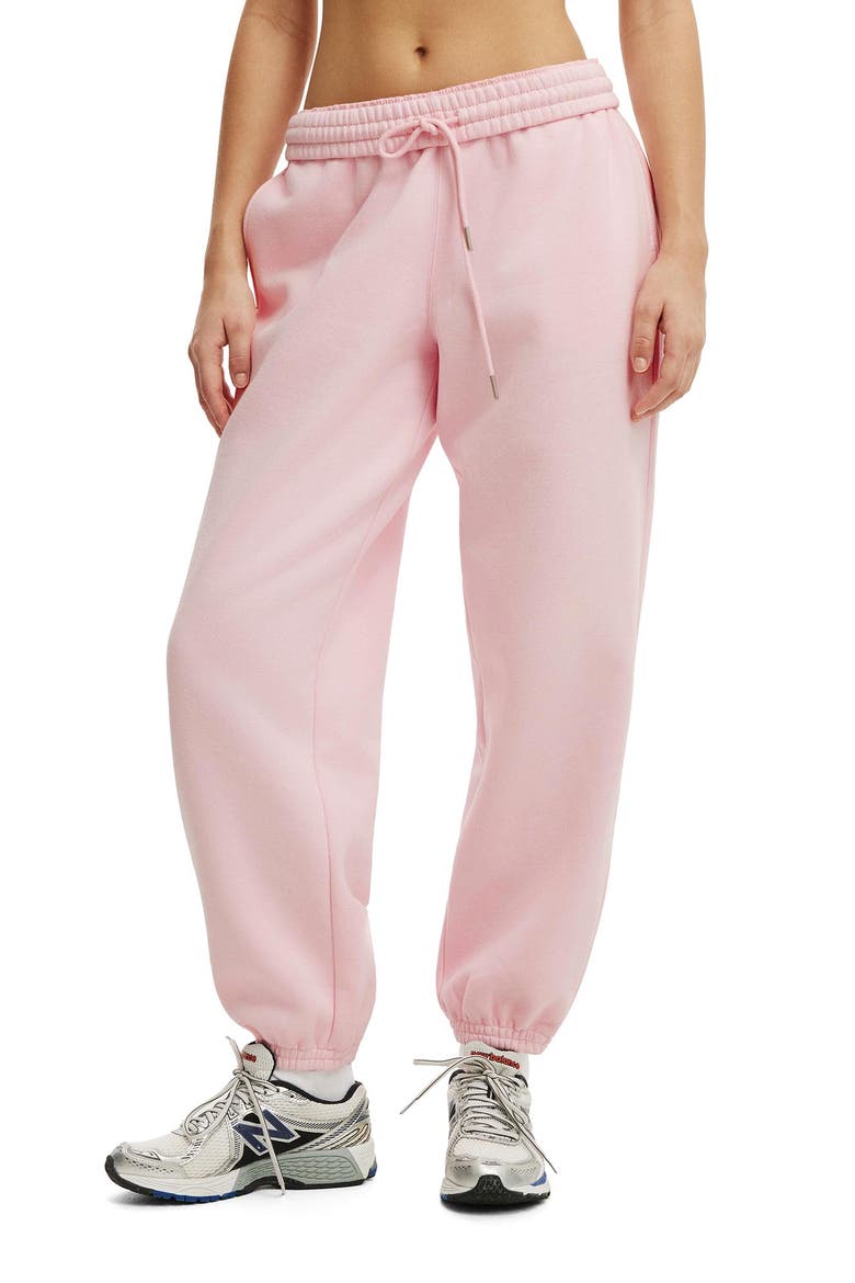 Women's Active Plush Boyfriend Jogger, Main, color, Cherry Dream