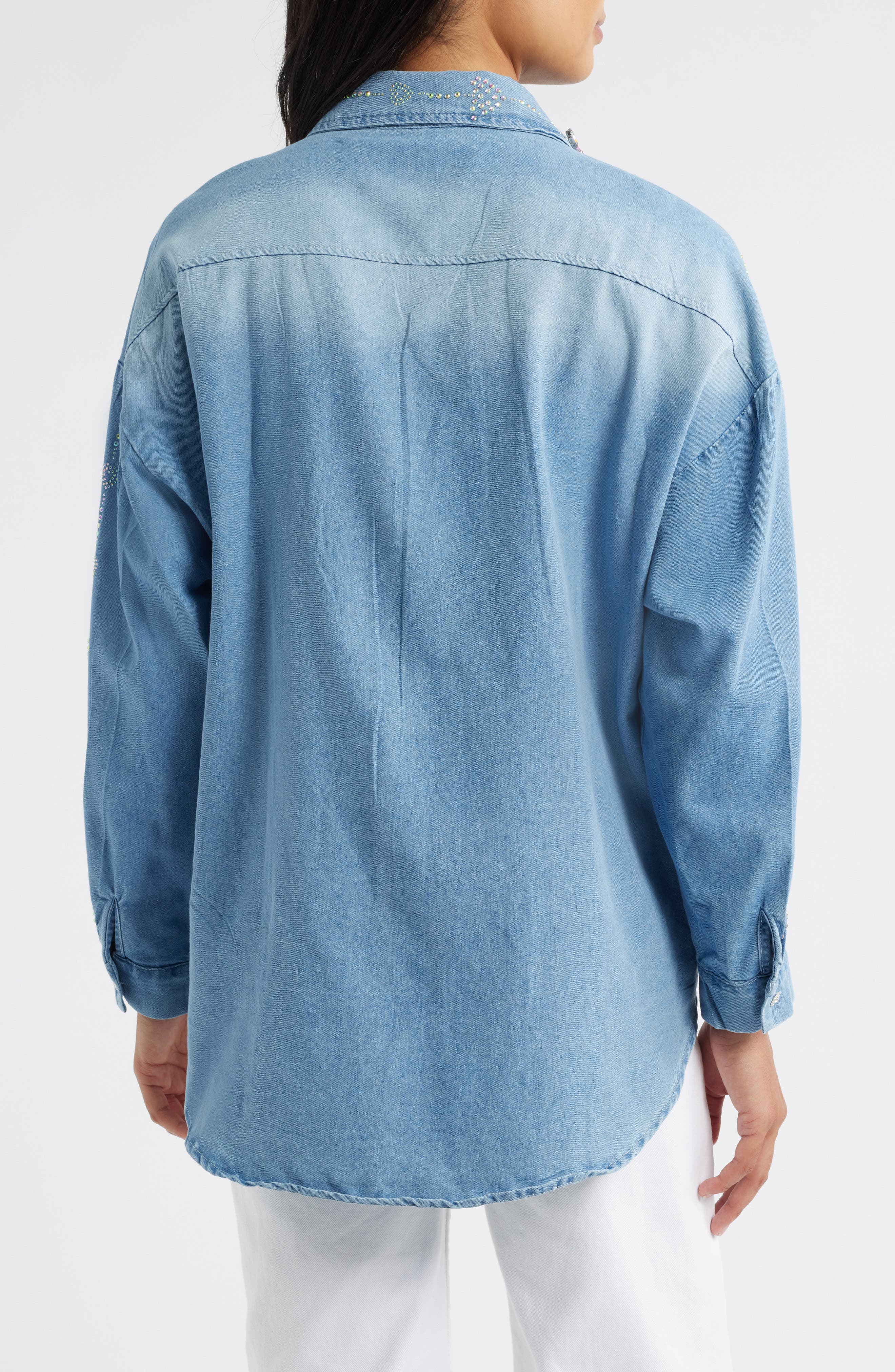 Keyla Embellished Button-Up Shirt - image 2