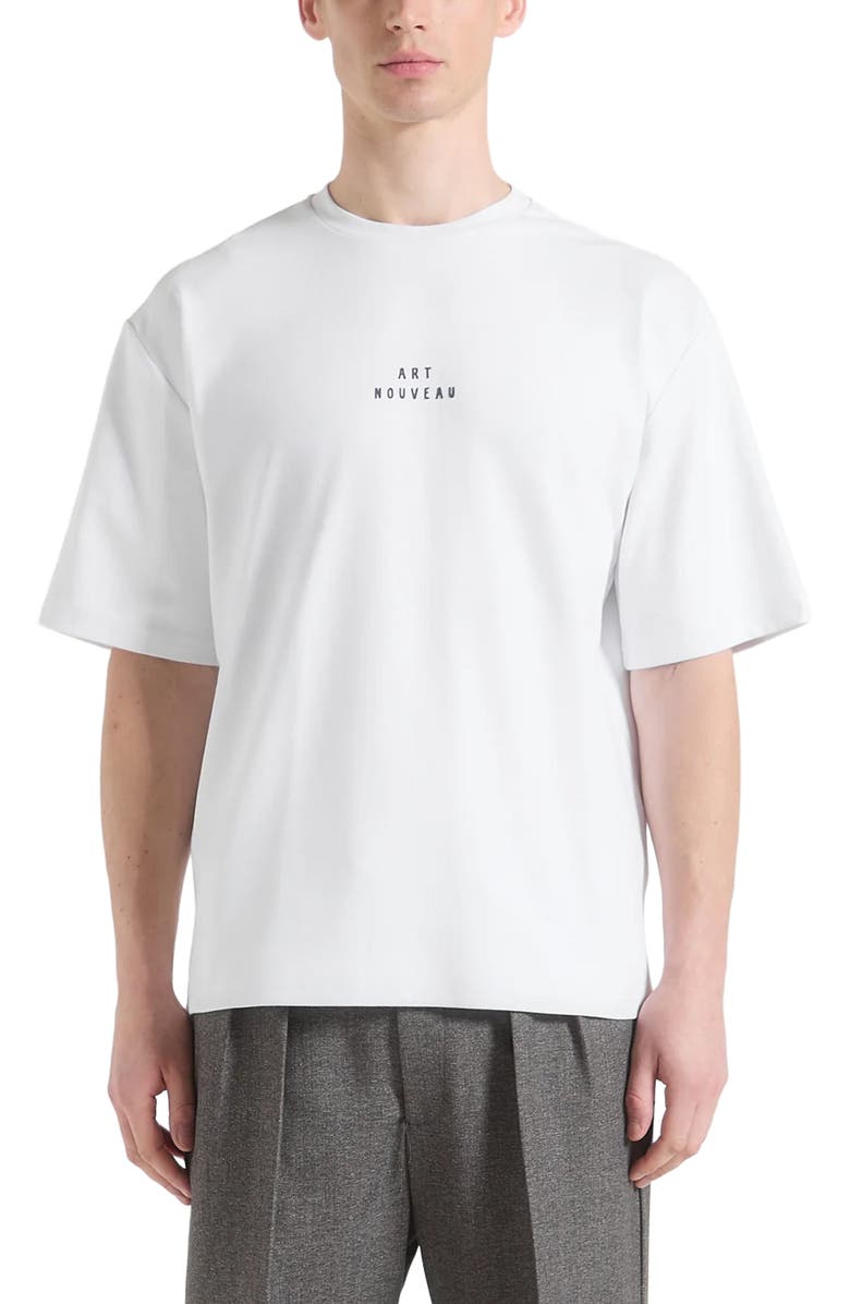 Manière De Voir Art Nouveau Cotton T-Shirt, Main, color, White