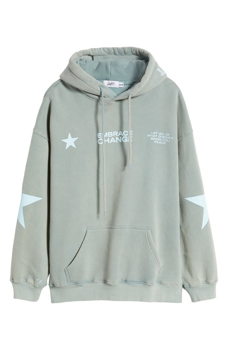 THE MAYFAIR GROUP Embrace Change Graphic Hoodie, Alternate, color, 